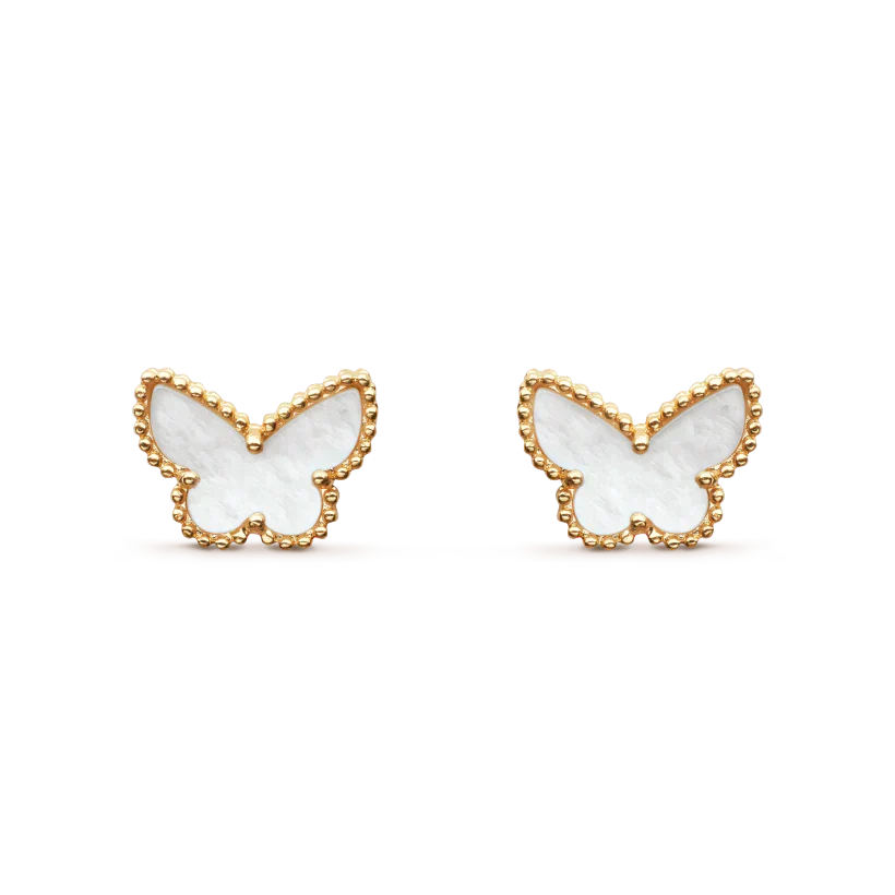 [Olivia Jewelry]SWEET BUTTERFLY MOP EARSTUDS