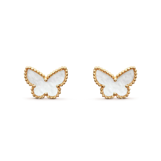[Olivia Jewelry]SWEET BUTTERFLY MOP EARSTUDS