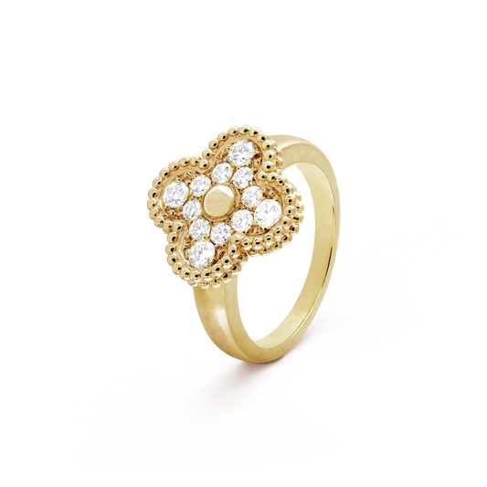 [Olivia Jewelry]CLOVER DIAMOND RING