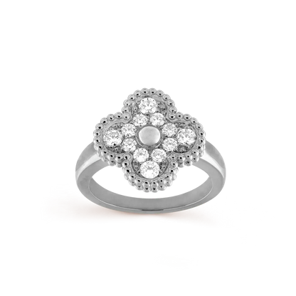 [Olivia Jewelry]CLOVER DIAMOND RING