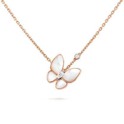 [Olivia Jewelry]BUTTERFLY MOP DIAMOND NECKLACE