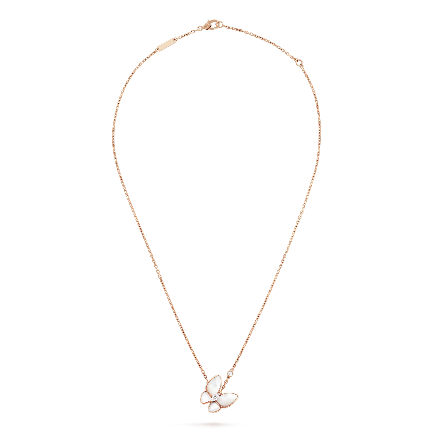 [Olivia Jewelry]BUTTERFLY MOP DIAMOND NECKLACE