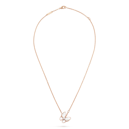 [Olivia Jewelry]BUTTERFLY MOP DIAMOND NECKLACE