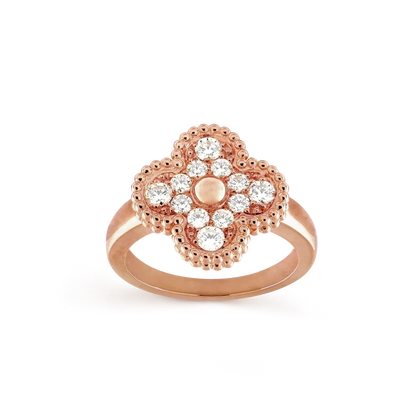 [Olivia Jewelry]CLOVER DIAMOND RING