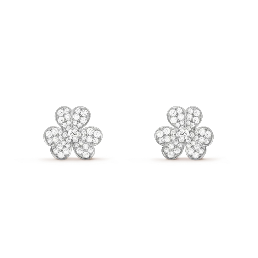 [Olivia Jewelry]CLOVER COMOS DIAMOND EARRINGS SILVER