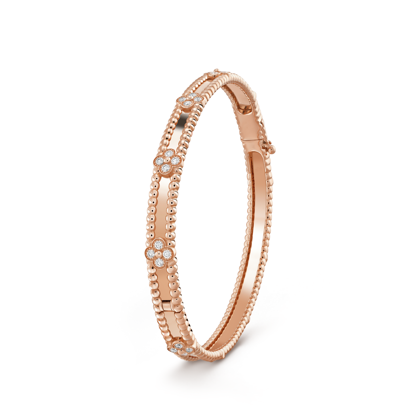 [Olivia Jewelry]CLOVER BRACELET 4MM DIAMONDS