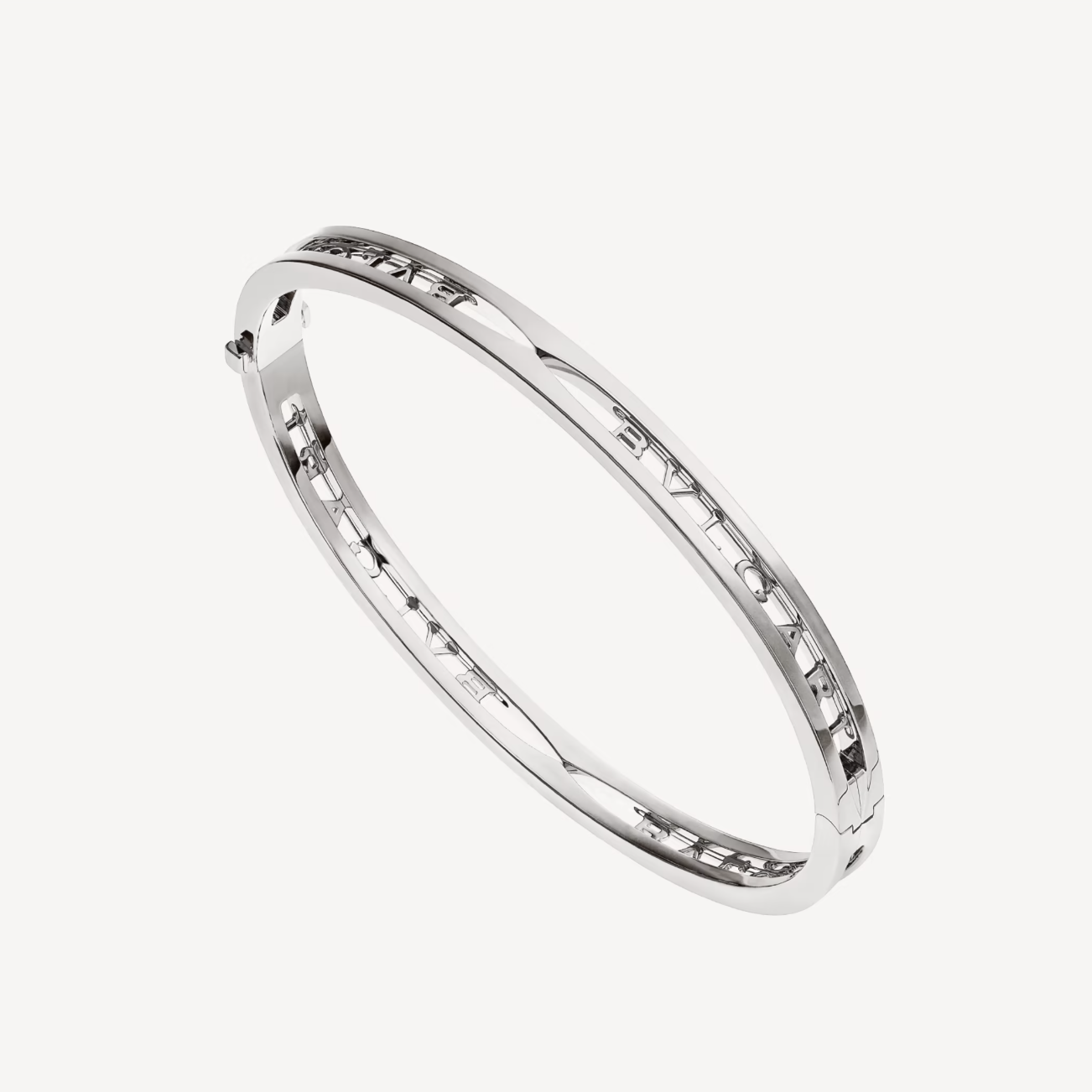[AURORA]ZERO 1 SPIRAL LOGO SILVER BRACELET