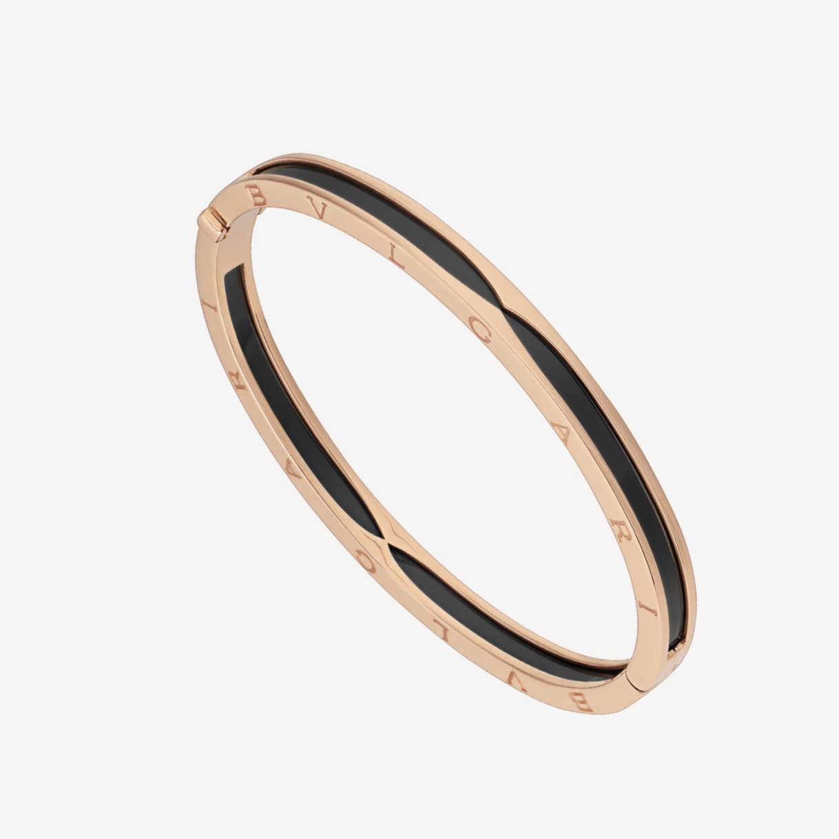 [OLIVIA]ZERO 1 PINK GOLD WITH BLACK CERAMIC BRACELET