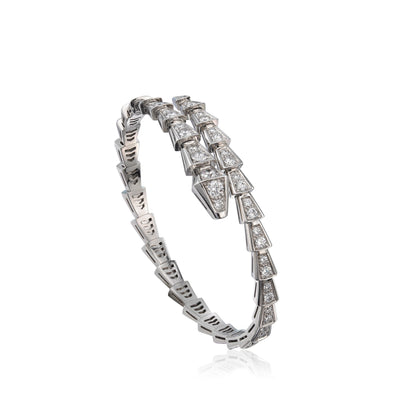 [OLIVIA]SERPENTI BRACELET 6MM SILVER DIAMOND
