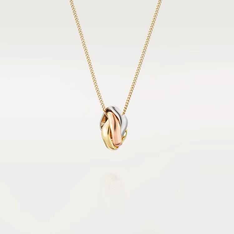 [Olivia Jewelry]TRINITY NECKLACE GOLD SMALL MODEL