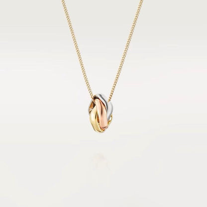 [Olivia Jewelry]TRINITY NECKLACE GOLD SMALL MODEL