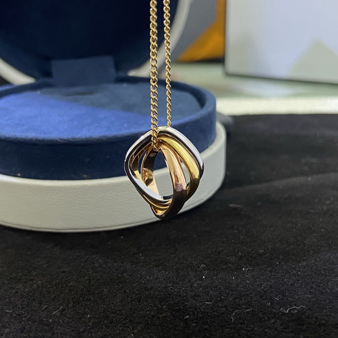 [Olivia Jewelry]TRINITY NECKLACE GOLD SMALL MODEL