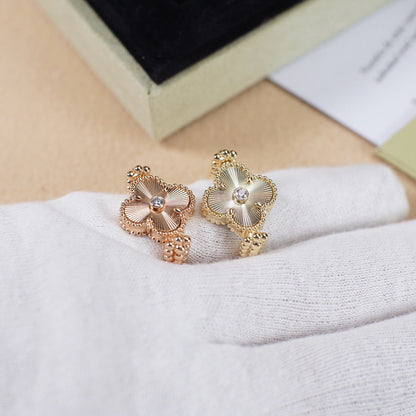 [Olivia Jewelry]CLOVER RIVERSIBLE ROSE GOLD RING