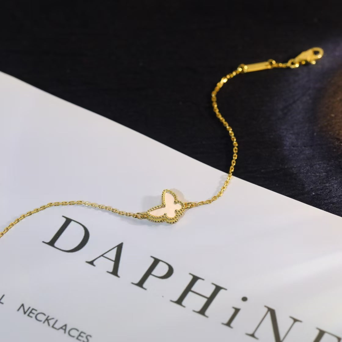 [Olivia Jewelry]BUTTERFLY MOTHER OF PEARL BUTTERFLY BRACELET