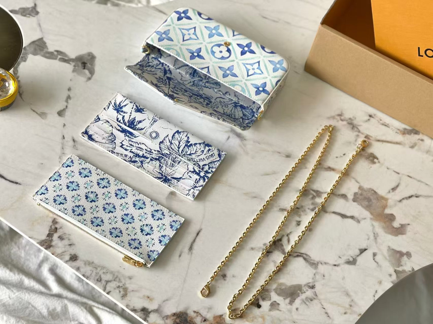 Small Chain Bag Three Piece Set