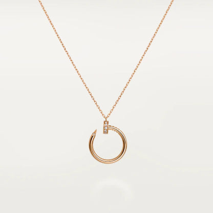 [Olivia Jewelry]JUSTE NECKLACE PINK GOLD