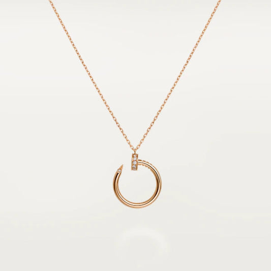 [Olivia Jewelry]JUSTE NECKLACE PINK GOLD