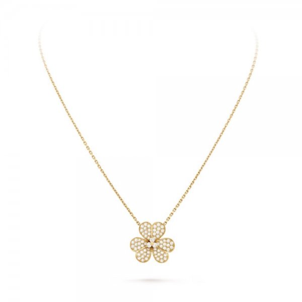 [Olivia Jewelry]FLOWER DIAMOND NECKLACE