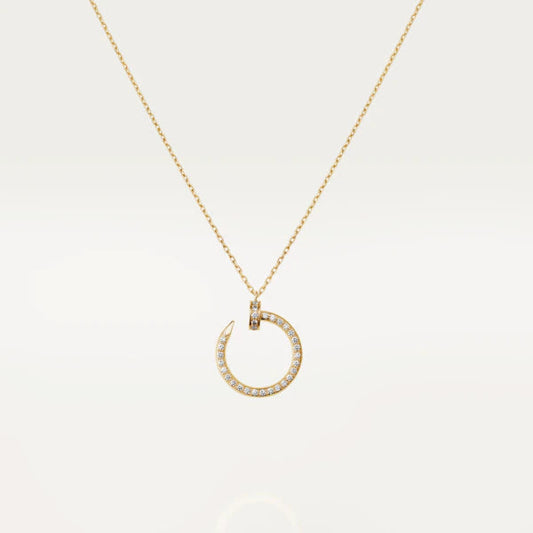 [Olivia Jewelry]JUSTE NECKLACE GOLD DIAMONDS