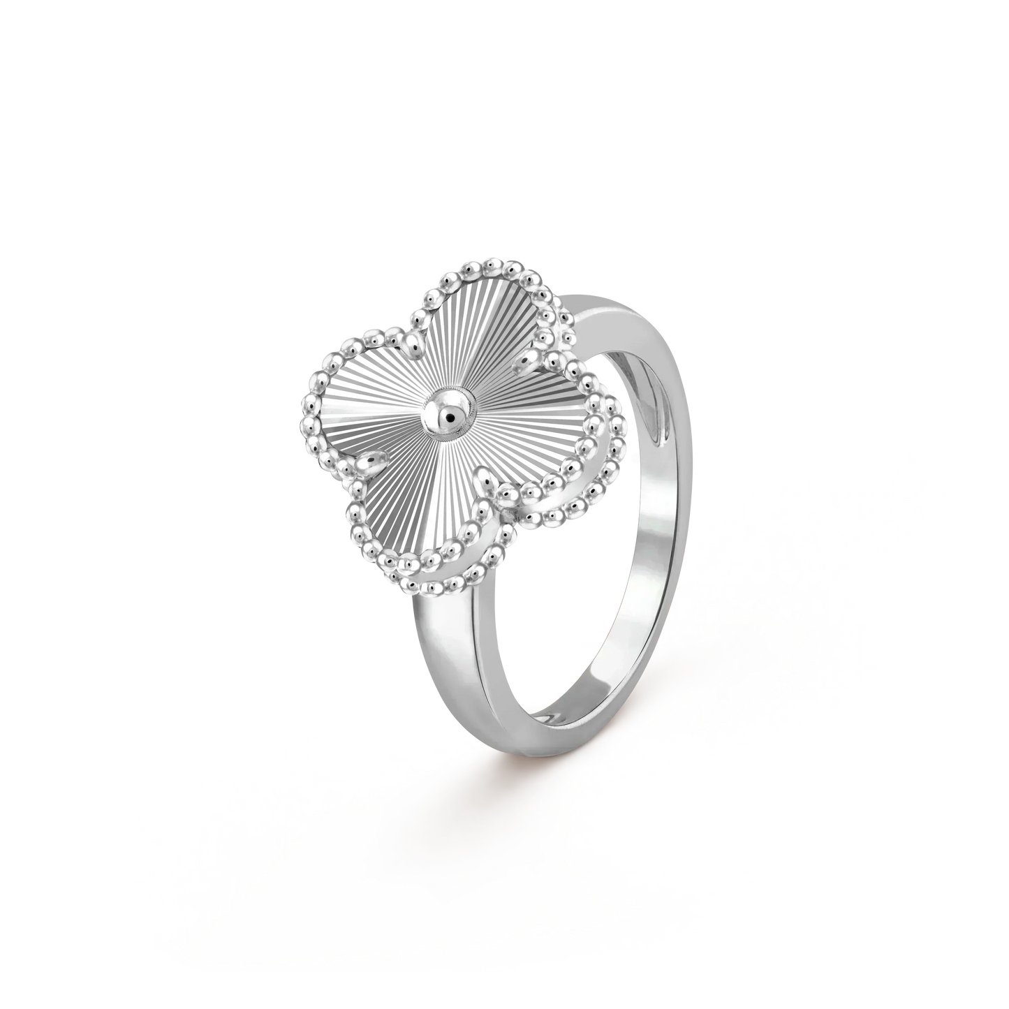 [Olivia Jewelry]CLOVER SILVER RING