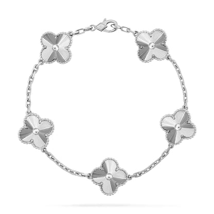 [Olivia JW]CLOVER SILVER 5 MOTIFS BRACELET