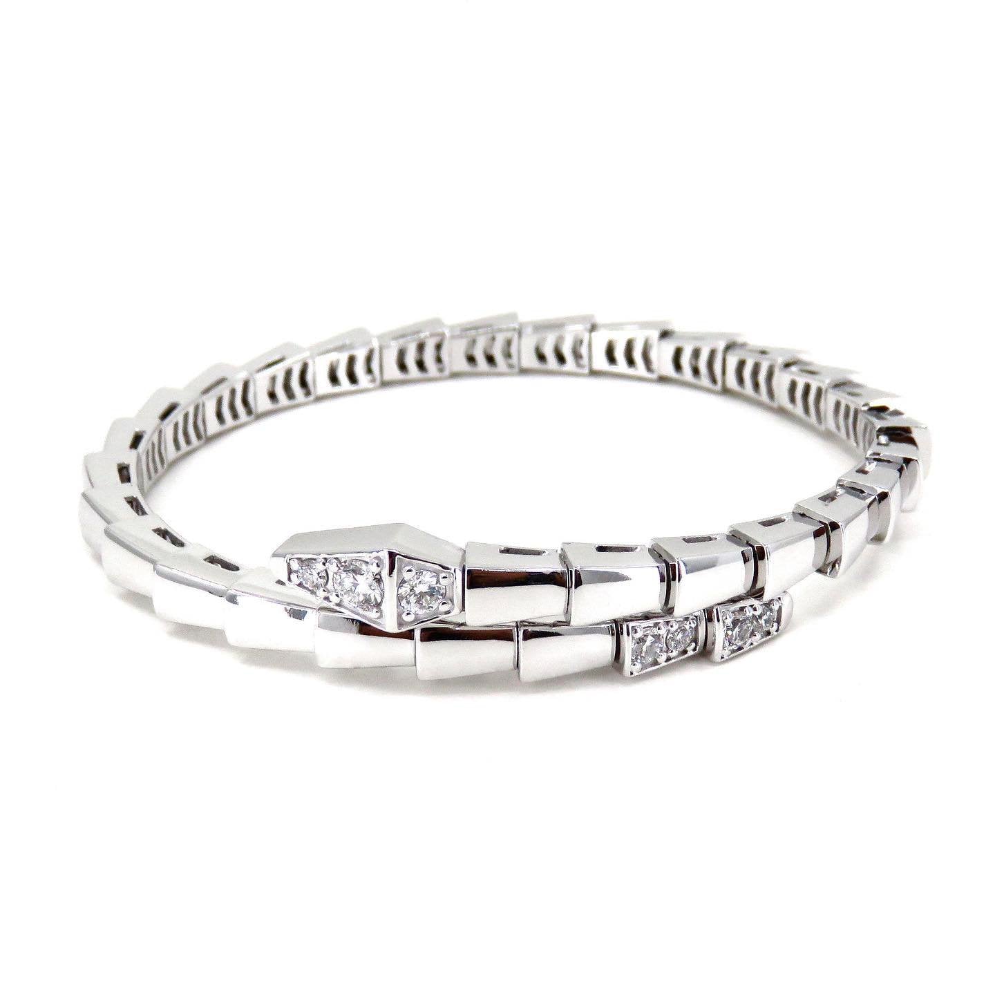 [OLIVIA]SERPENTI BRACELET DIAMONDS SILVER