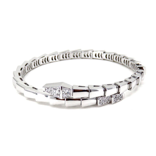 [OLIVIA]SERPENTI BRACELET DIAMONDS SILVER