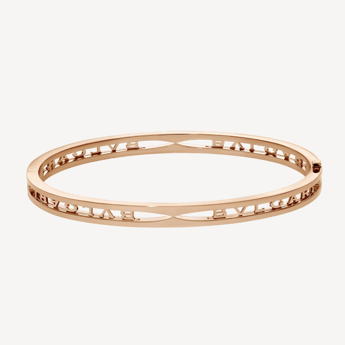 [Olivia Jewelry]ZERO 1 SPIRAL LOGO PINK GOLD BRACELET