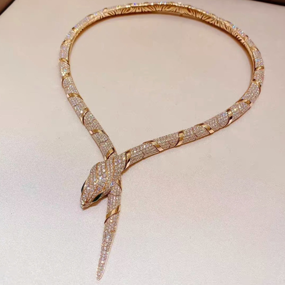[AURORA]HAUTE COUTURE GOLD SERPENTI NECKLACE