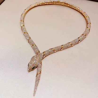 [AURORA]HAUTE COUTURE GOLD SERPENTI NECKLACE