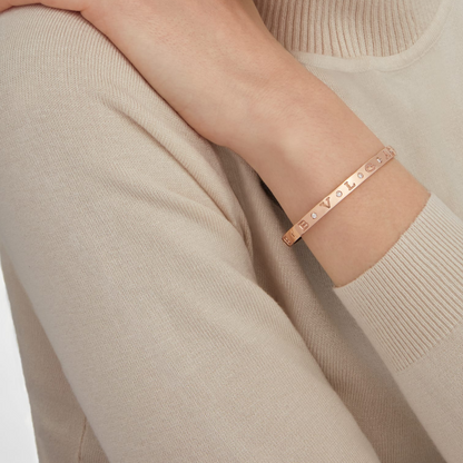[OLIVIA]ZERO 1 PINK GOLD 12 DIAMONDS BRACELET