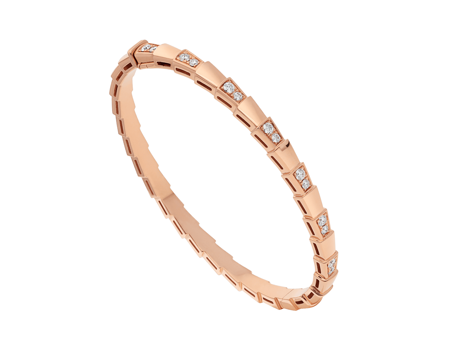 [OLIVIA]SERPENTI SMALL BRACELET PINK GOLD DIAMOND