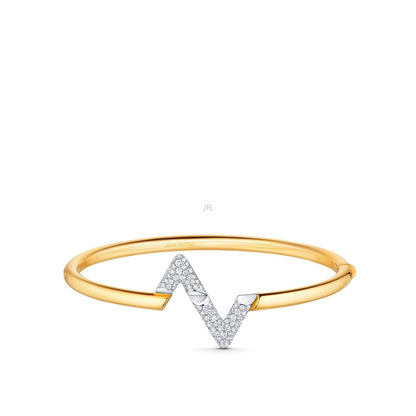 [Olivia Jewelry]VOLTE UPSITE DOWN GOLD DIAMOND BRACELET