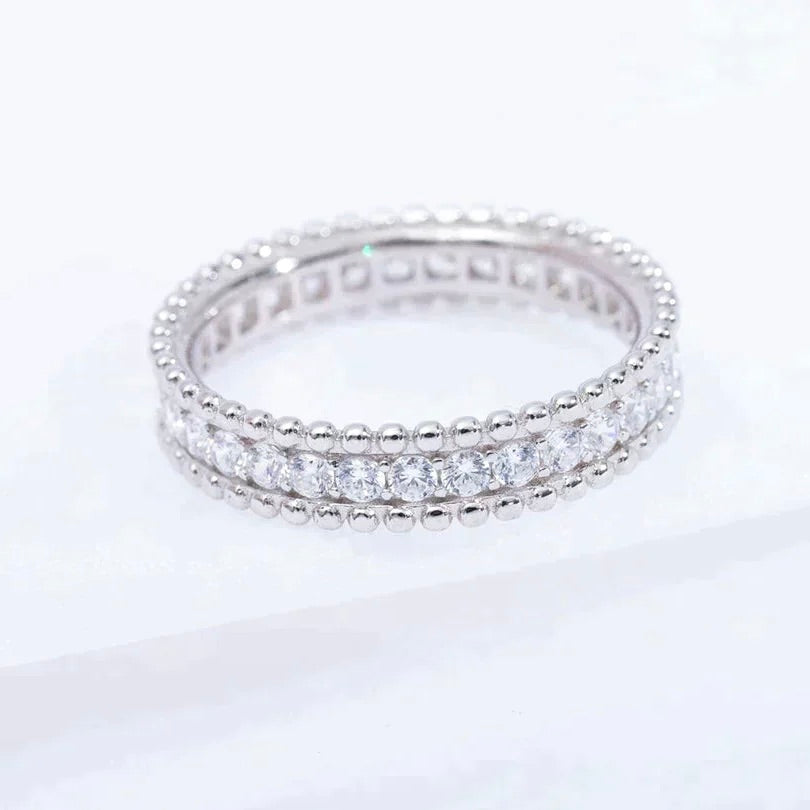 [Olivia Jewelry]PERLEE DIAMOND SILVER RING