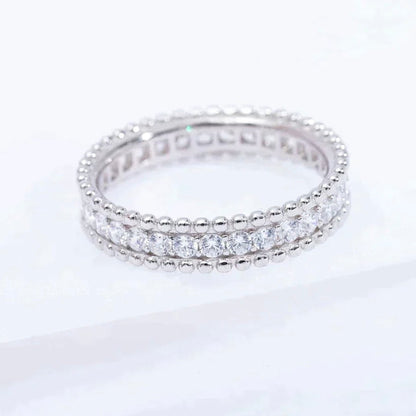 [Olivia Jewelry]PERLEE DIAMOND SILVER RING
