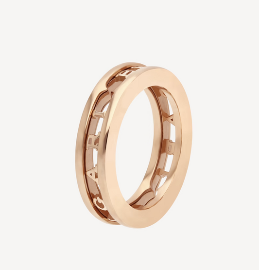 [OLIVIA]ZERO 1 ONE-BAND WITH OPENWORK LOGO SPIRAL RING