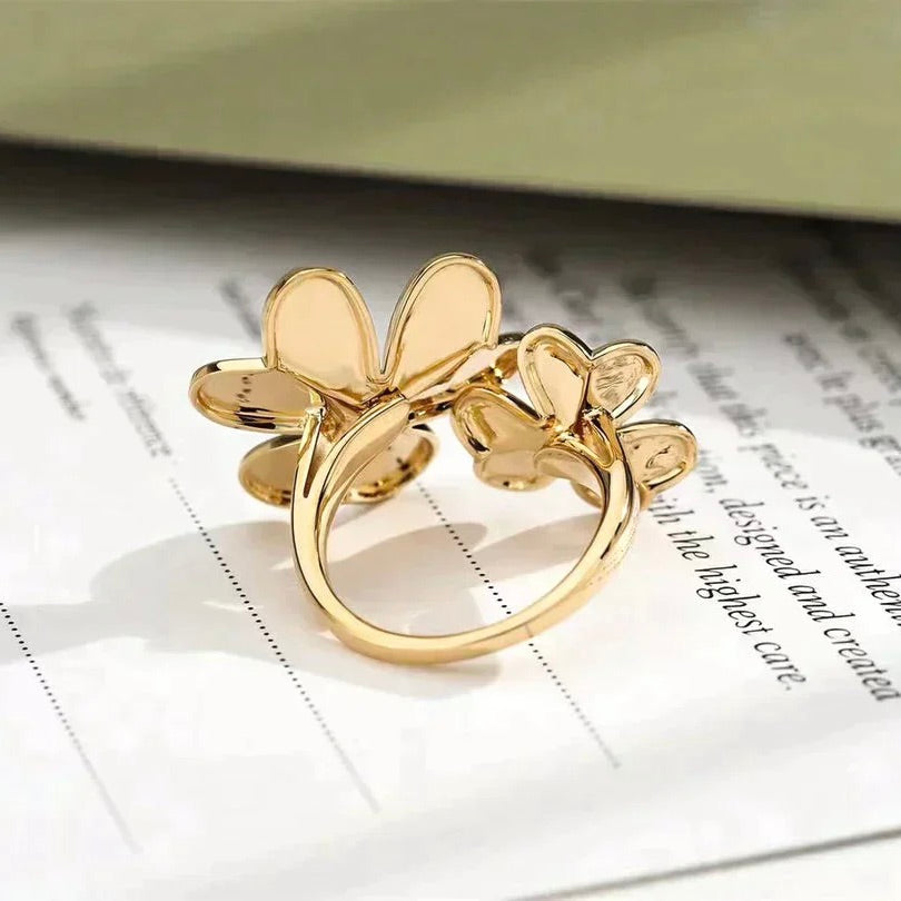 [Olivia Jewelry]CLOVER COMOS GOLD DIAMOND RING