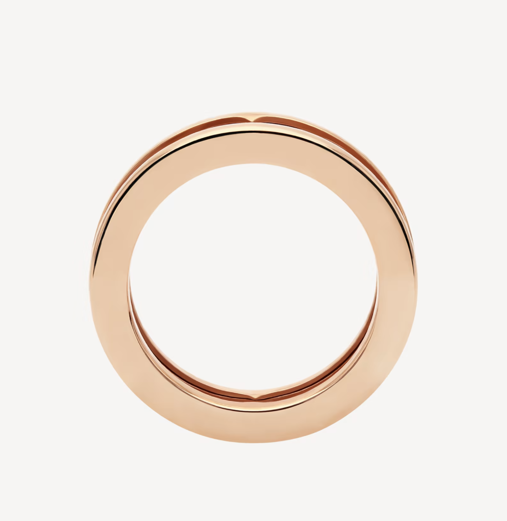 [OLIVIA]ZERO 1 ONE-BAND WITH OPENWORK LOGO SPIRAL RING