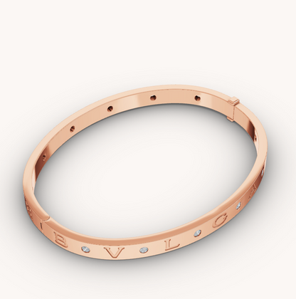 [OLIVIA]ZERO 1 PINK GOLD 12 DIAMONDS BRACELET