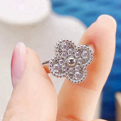 [Olivia Jewelry]CLOVER DIAMOND RING