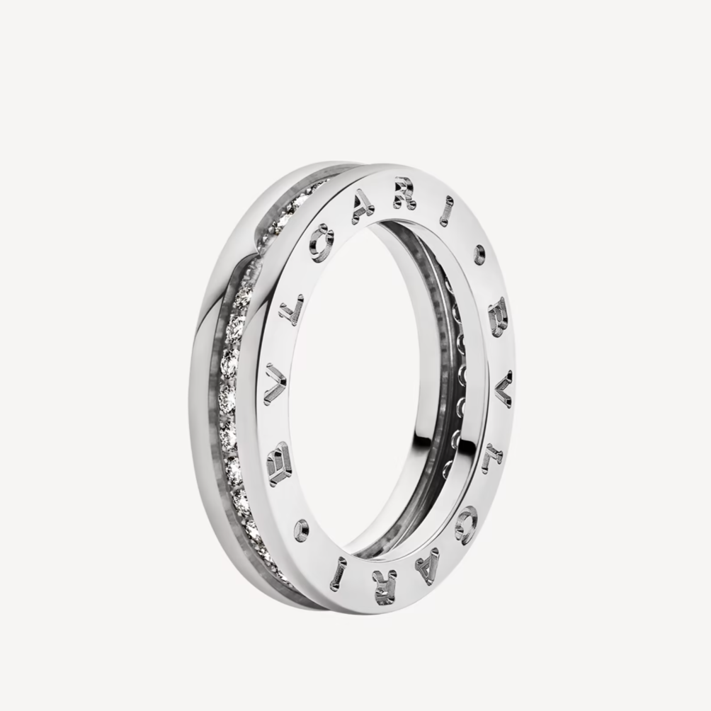[OLIVIA]ZERO 1 ONE-BAND PAVED DIAMONDS ON THE SPIRAL RING