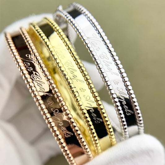 [Olivia JW]CLOVER BRACELET ENGRAVING SERIES