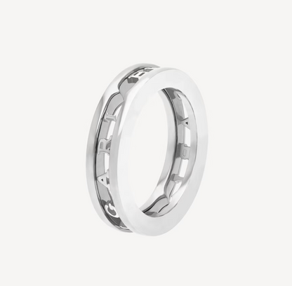 [OLIVIA]ZERO 1 ONE-BAND WITH OPENWORK LOGO SPIRAL RING