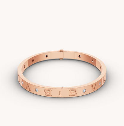[OLIVIA]ZERO 1 PINK GOLD 12 DIAMONDS BRACELET