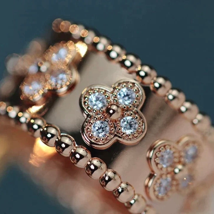 [Olivia Jewelry]CLOVER KALEIDOSCOPE RING 10MM
