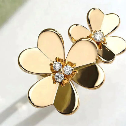 [Olivia Jewelry]CLOVER COMOS GOLD DIAMOND RING