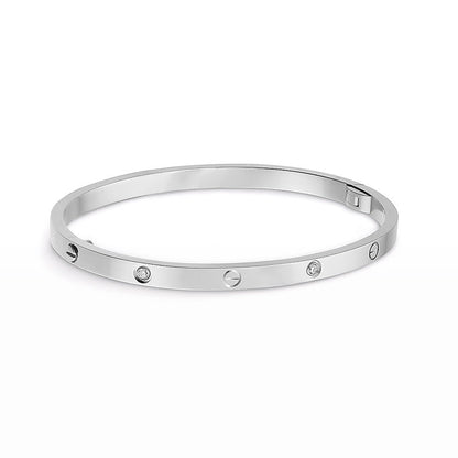 [Olivia Jewelry]LOVE BRACELET 3.65MM 6 DIAMONDS
