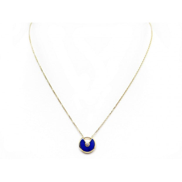 [Olivia Jewelry]AMULETTE ROSE GOLD AGATE NECKLACE