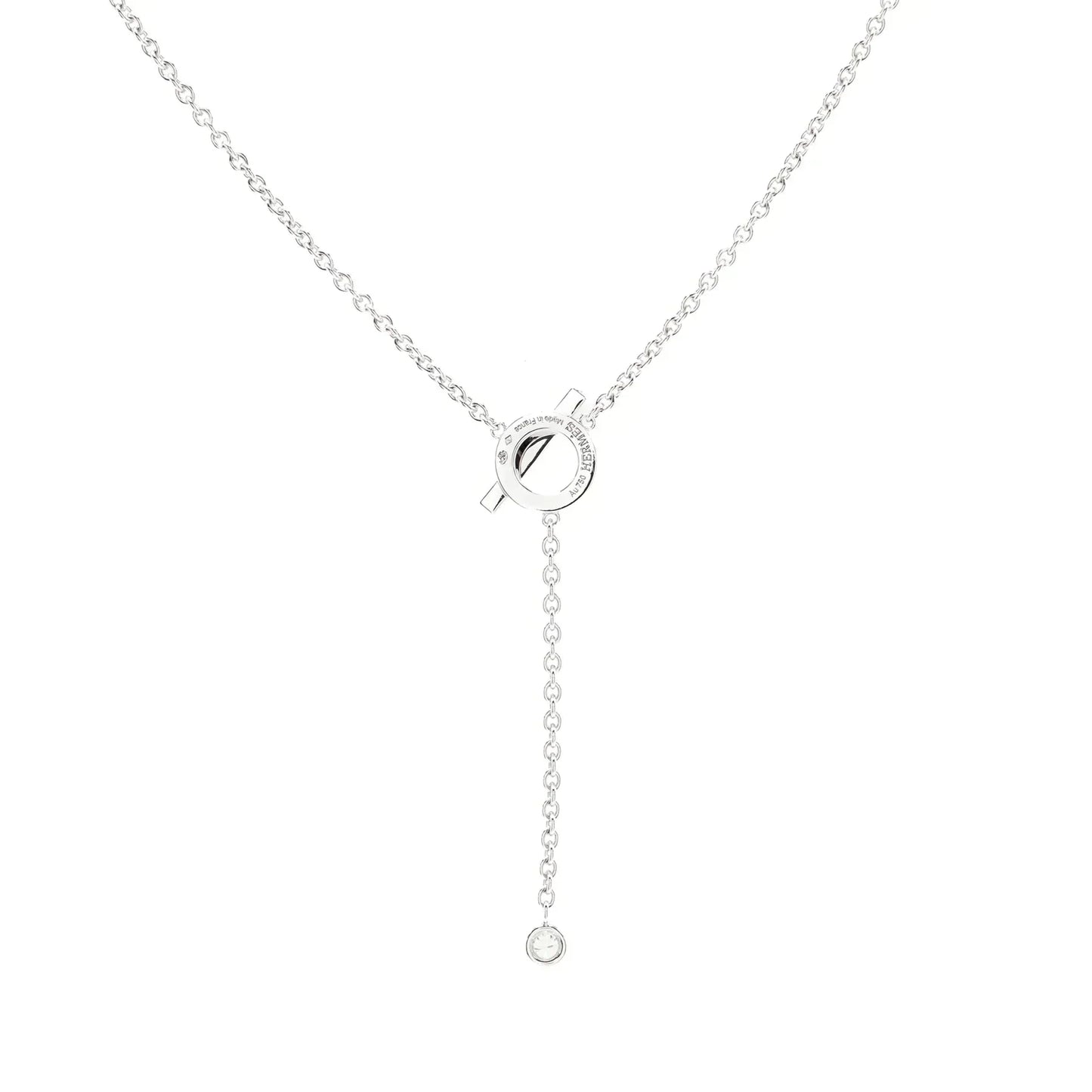 [Olivia Jewelry]FINESSE SILVER DIAMOND NECKLACE
