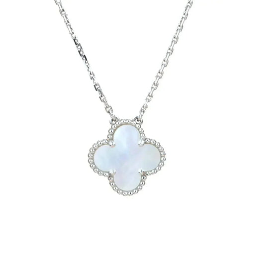 [Olivia Jewelry]CLOVER  15MM WHITE MOTHER-OF-PEARL SILVER